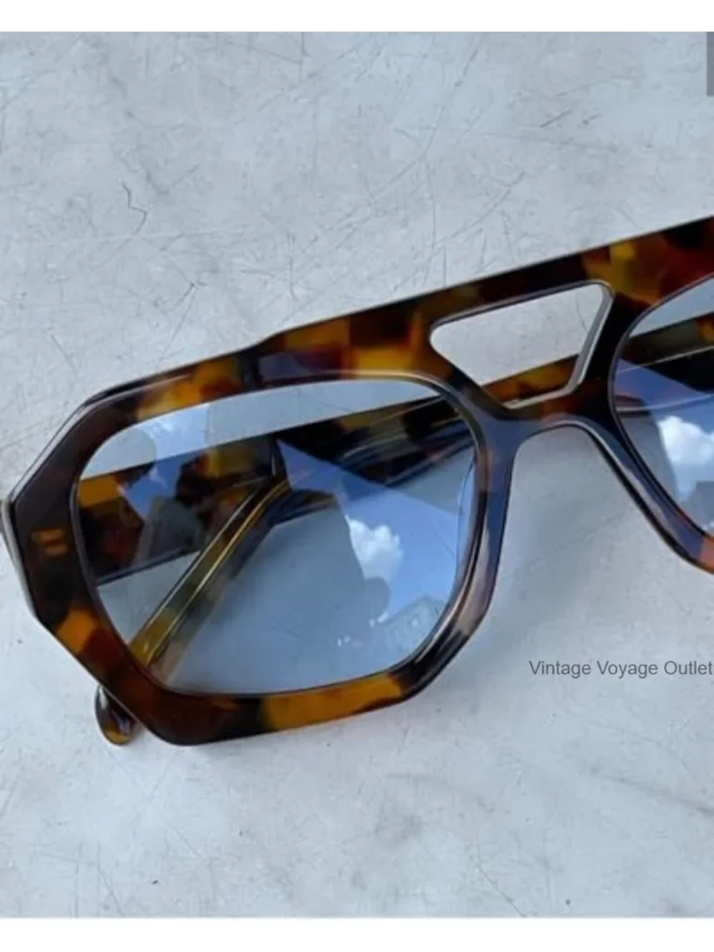 Trendy Oversized Aviator Sunglasses UV400 Protection Double Bridge Retro 70s